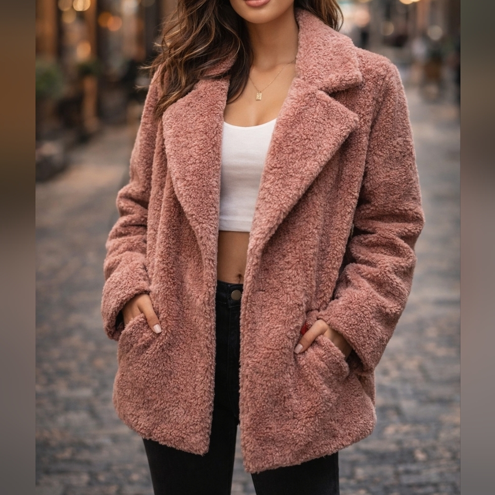 Anthropologie || MINKPINK Dawn Jacket Dusty Pink